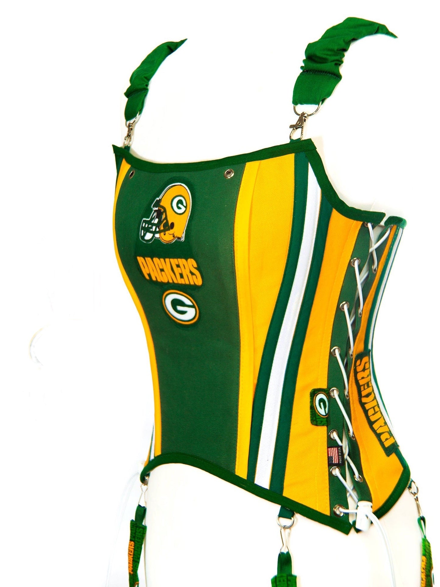 Green Bay Packers Football Team Corset Bustier Top