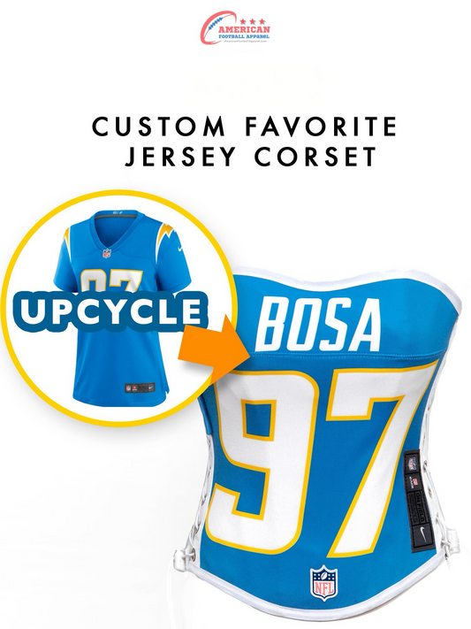 Custom Favorite Jersey Football Team Corset Bustier Top