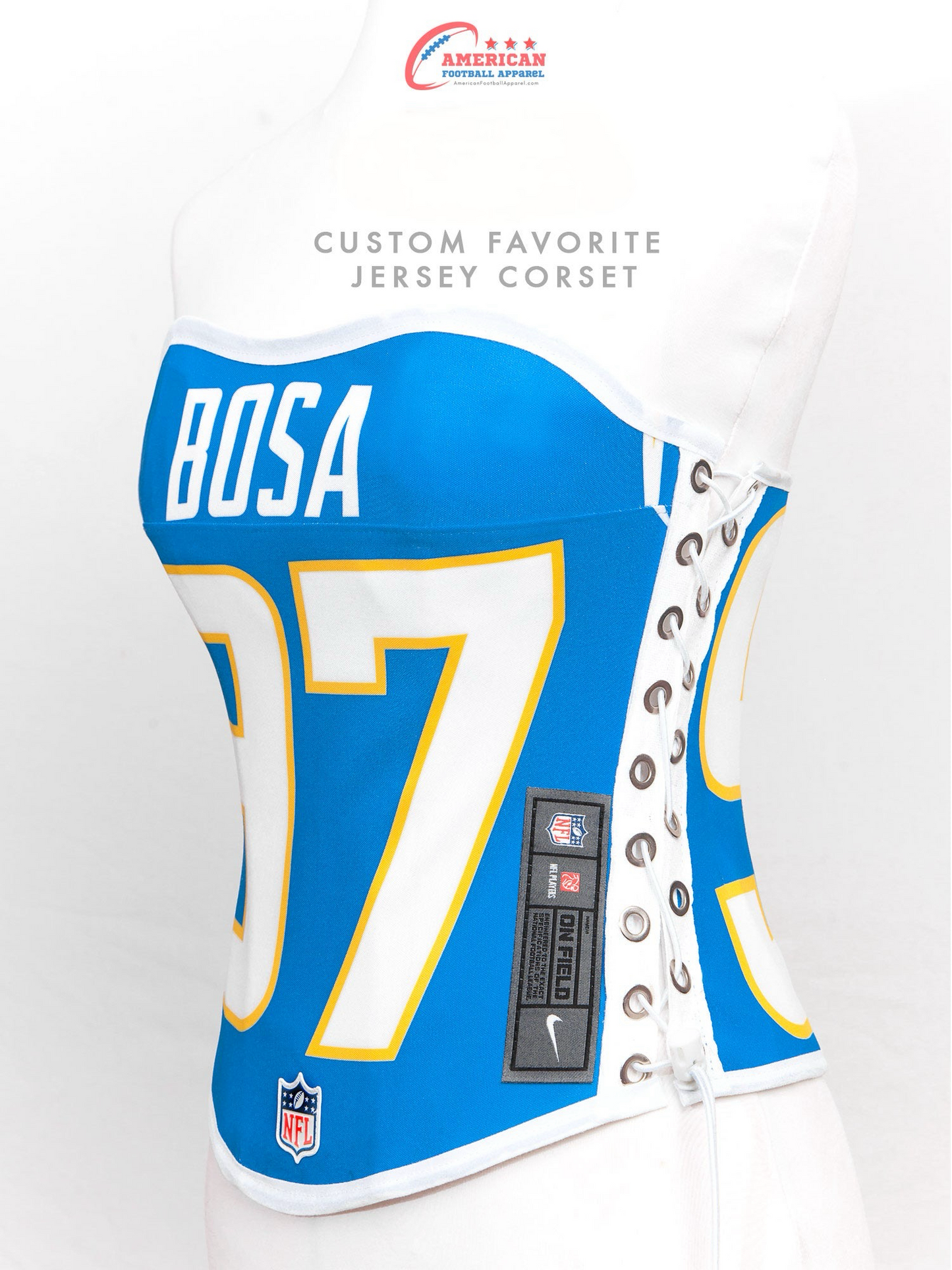 Custom Favorite Jersey Football Team Corset Bustier Top