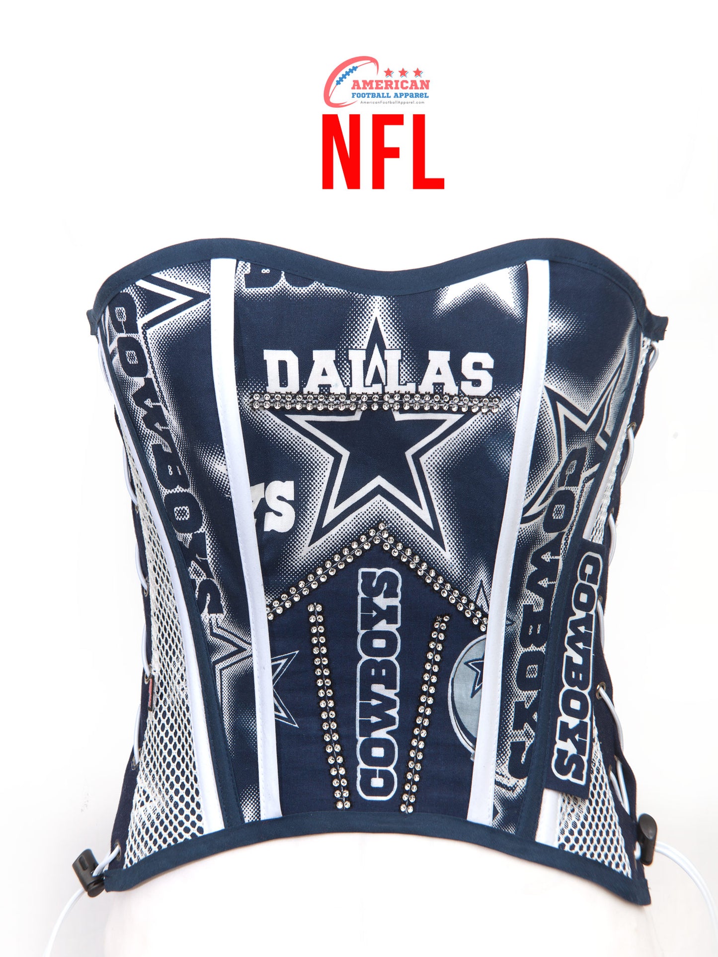 NFL Dallas Cowboys Football Team Corset Bustier Top