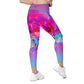 AFA FLORAL BLOSSOM Crossover Yoga Leggings with POCKETS