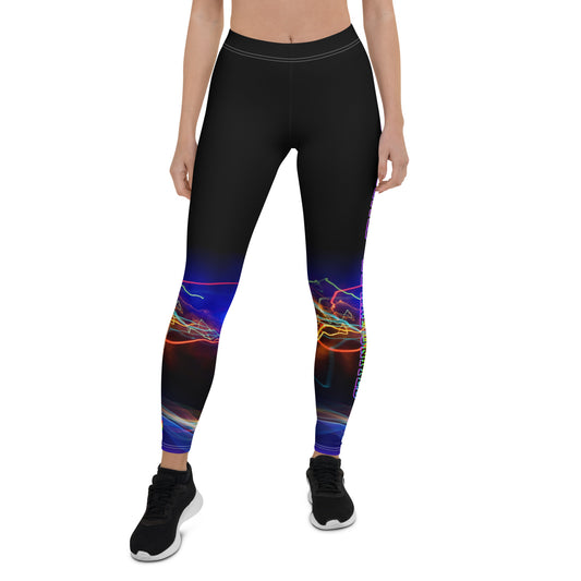 AFA PRIDE Electric Neon Black Leggings