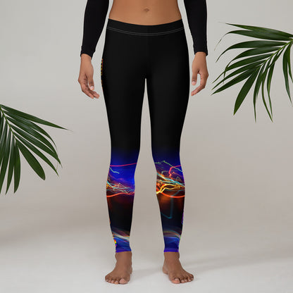 AFA PRIDE Electric Neon Black Leggings