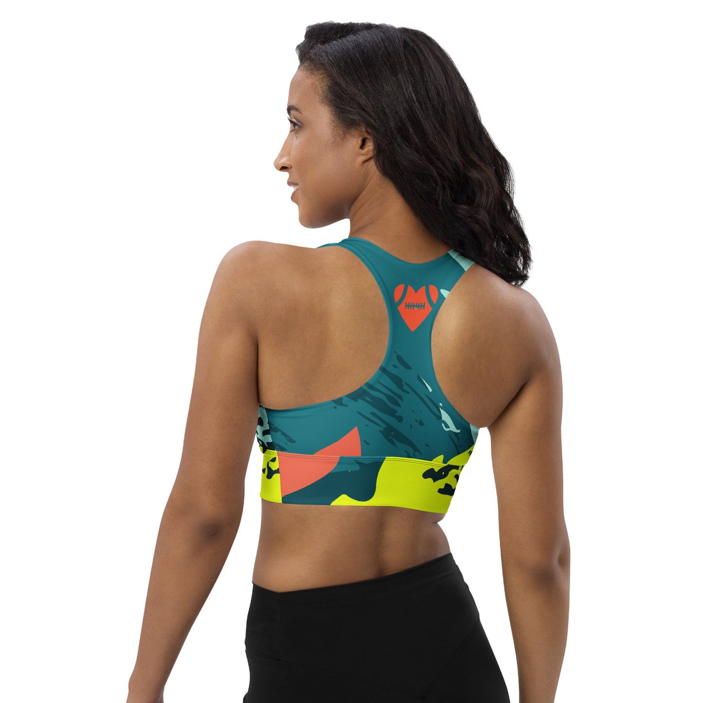 AFA Abstract Sealife Longline sports bra