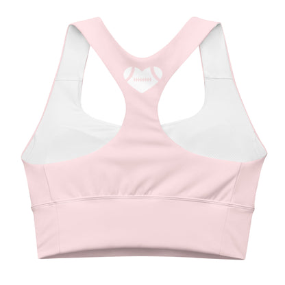 AFA Basics Solid Pale Pink Longline sports bra