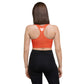 AFA Basics Solid Outrageous Orange Longline sports bra
