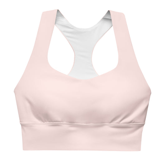 AFA Basics Solid Misty Rose Longline sports bra