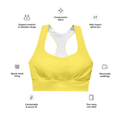 AFA Basics Solid Paris Daisy Longline sports bra