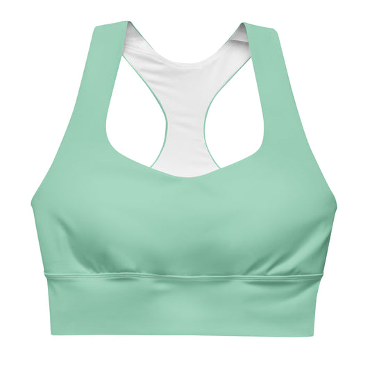 AFA Basics Solid Vista Blue Longline sports bra