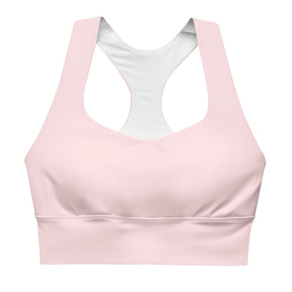 AFA Basics Solid Pale Pink Longline sports bra