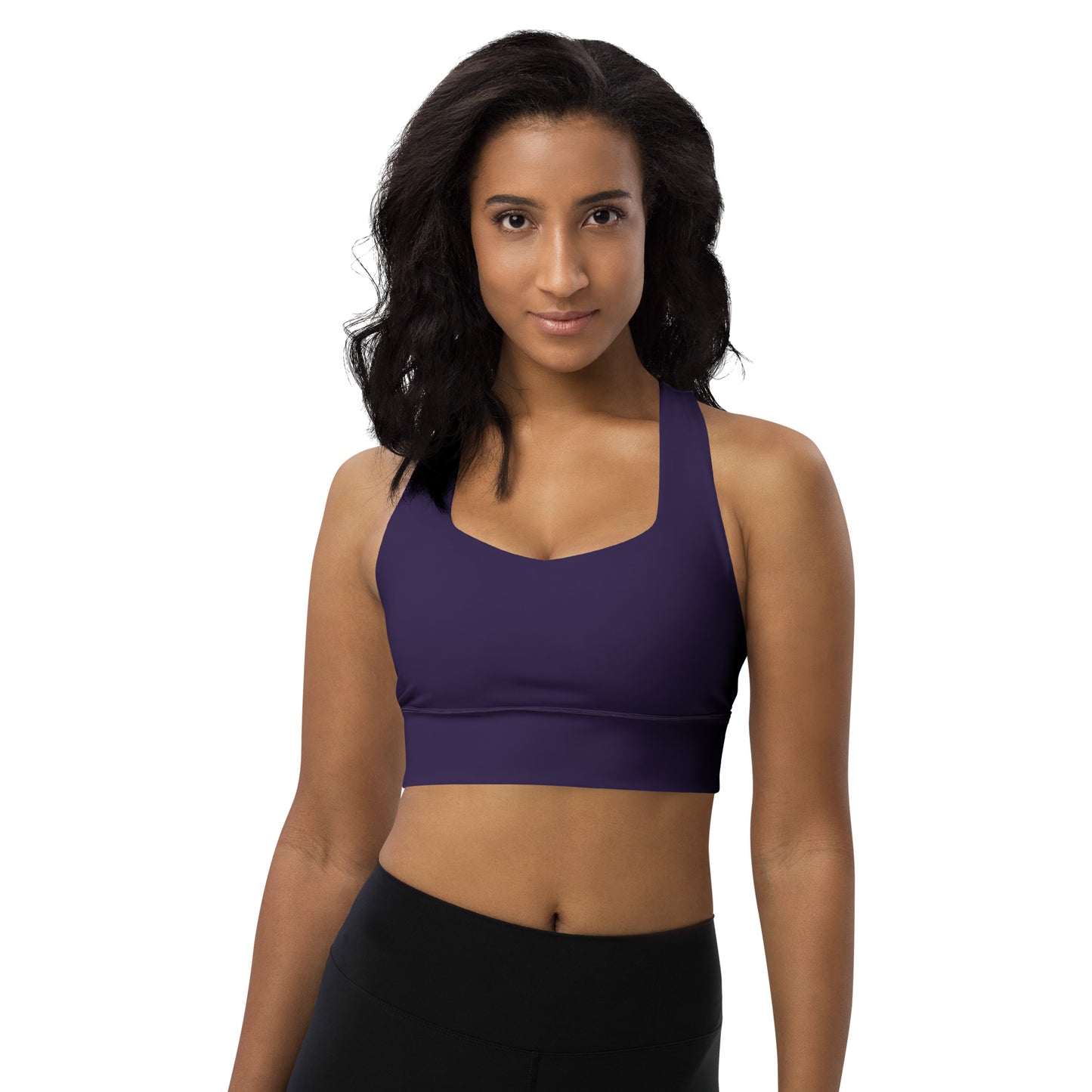 AFA Basics Solid Tolopea Longline sports bra