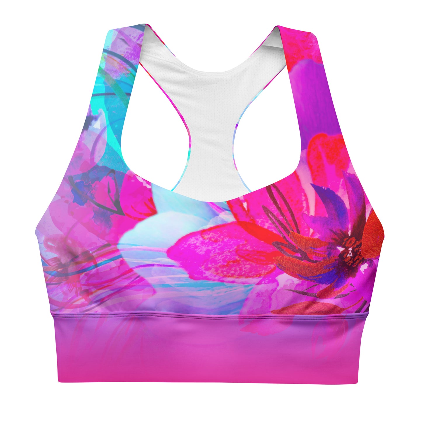 AFA Floral Blossom Longline sports bra