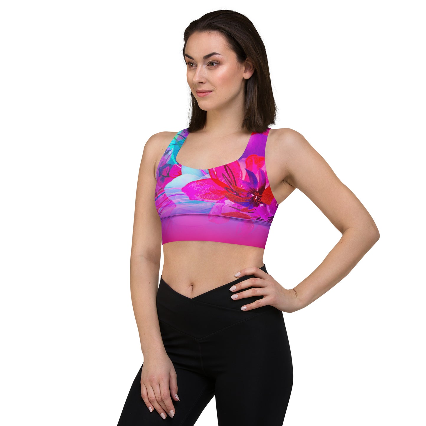 AFA Floral Blossom Longline sports bra