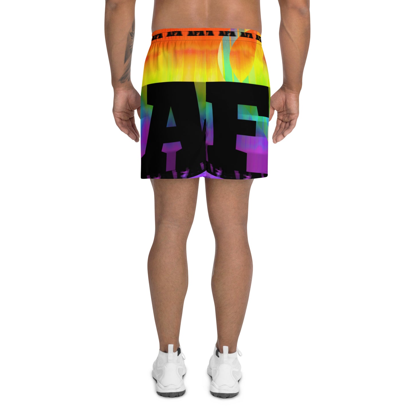 AFA Typography Men's Rainbow Recycled Athletic Shorts