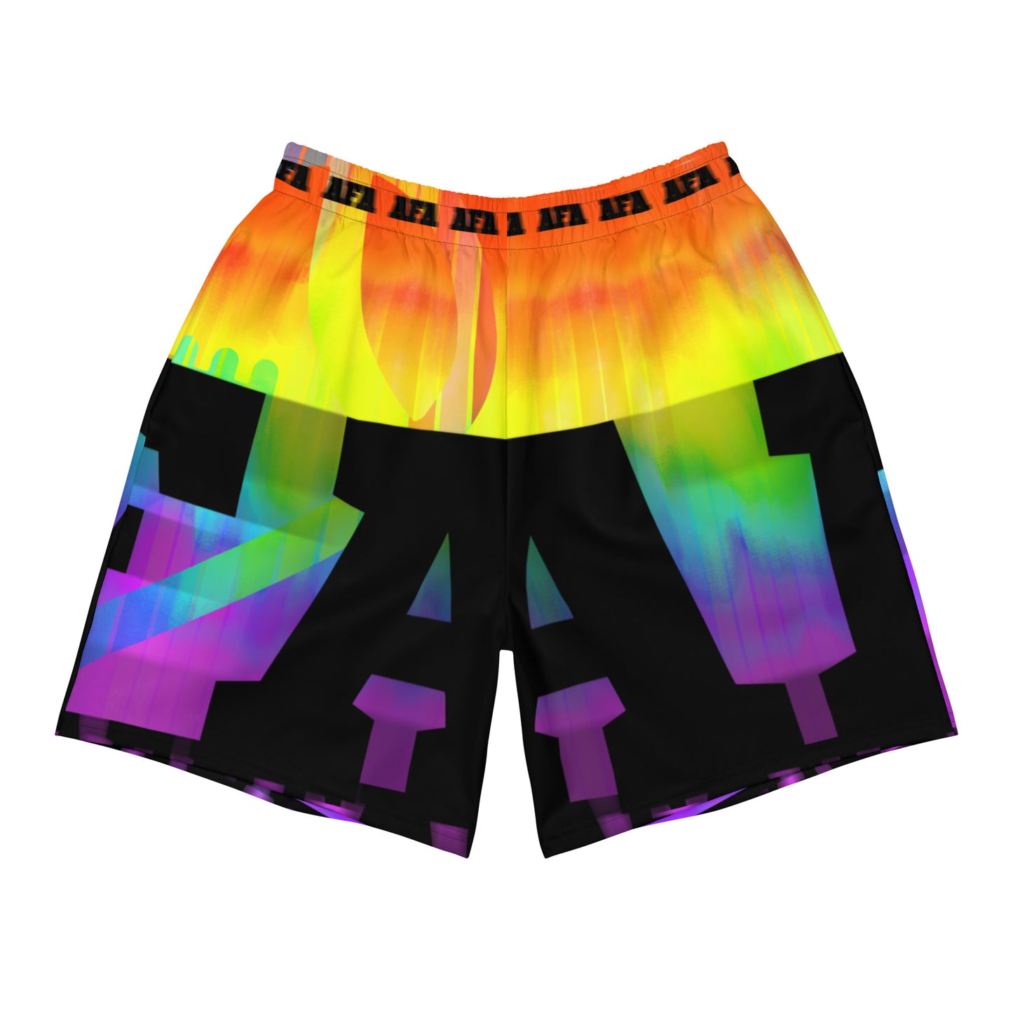 AFA Typography Men's Rainbow Recycled Athletic Shorts