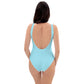 AFA Basics Solid Color Blizzard Blue One-Piece Swimsuit