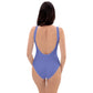 AFA Basics Solid Color Medium Slate Blue One-Piece Swimsuit