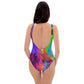 AFA Color-block scoop-back One-Piece Swimsuit