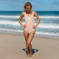 AFA Basics Solid Color Neutral Zinnwaldite One-Piece Swimsuit