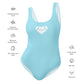 AFA Basics Solid Color Blizzard Blue One-Piece Swimsuit