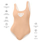AFA Basics Solid Color Neutral Peach One-Piece Swimsuit