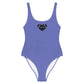 AFA Basics Solid Color Medium Slate Blue One-Piece Swimsuit