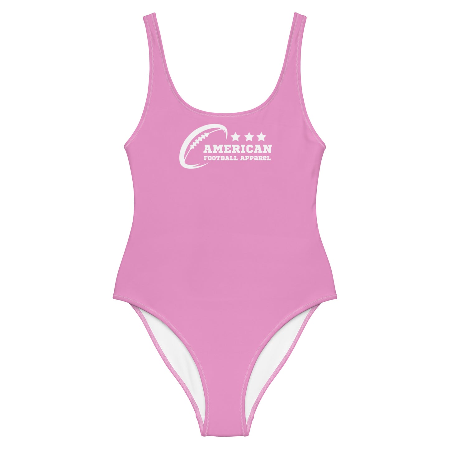 AFA Logo Basics Solid Color Lavender Rose One-Piece Swimsuit