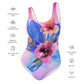AFA Royal Blue Flower Garden One-Piece Swimsuit