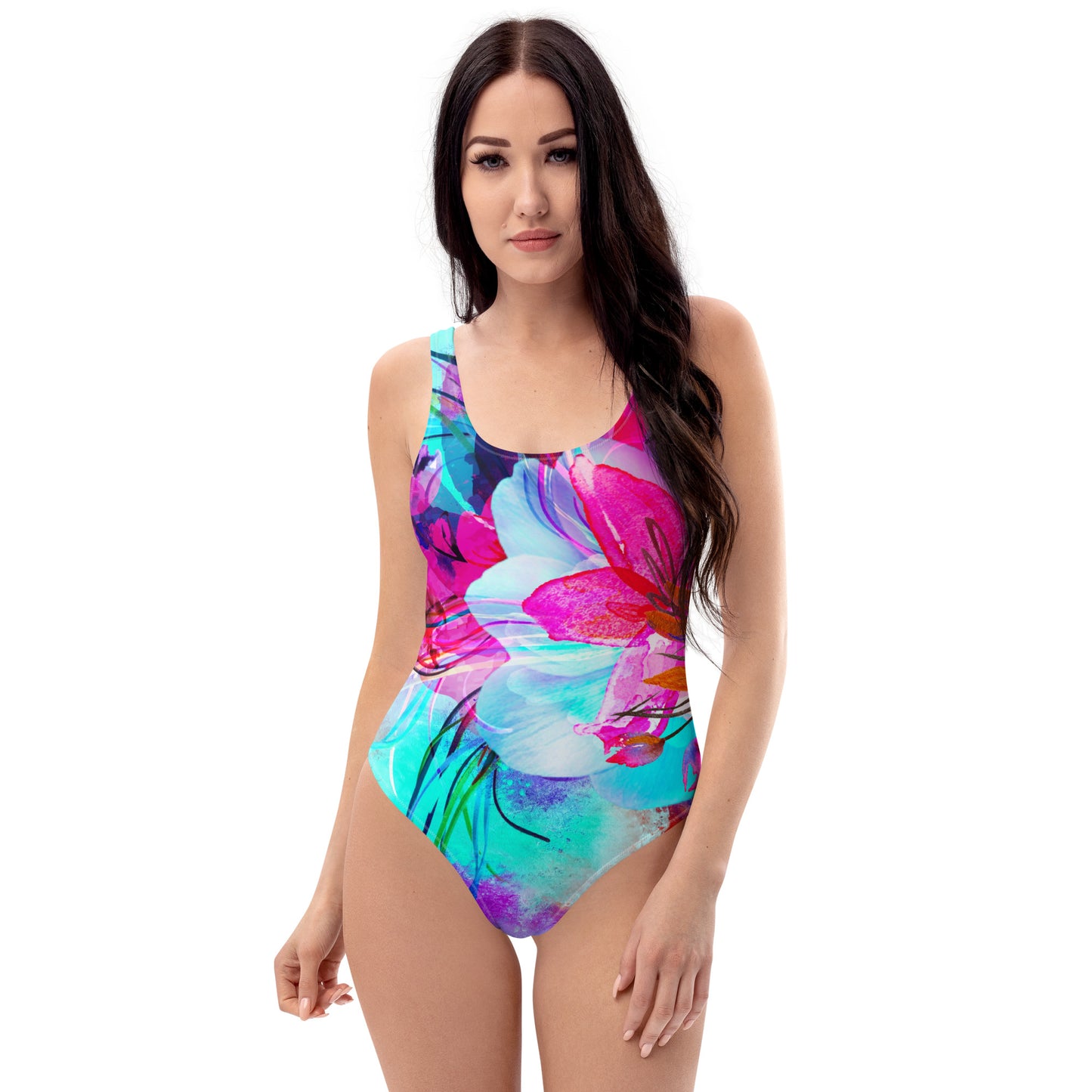 AF Purple Blossom One Piece Swimsuit