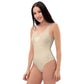 AFA Basics Solid Color Neutral Champagne One-Piece Swimsuit