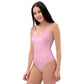 AFA Logo Basics Solid Color Cotton Candy One-Piece Swimsuit