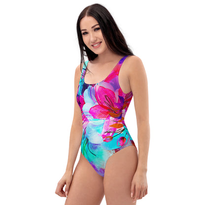 AF Purple Blossom One Piece Swimsuit