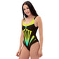 AFA The Eye Of the Tiger Neon Green One-Piece Swimsuit