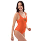 AFA Basics Solid Color Outrageous Orange One-Piece Swimsuit