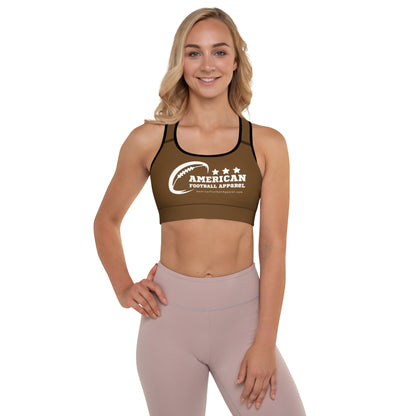 AFA Basics Neutral Brown Padded Sports Bra