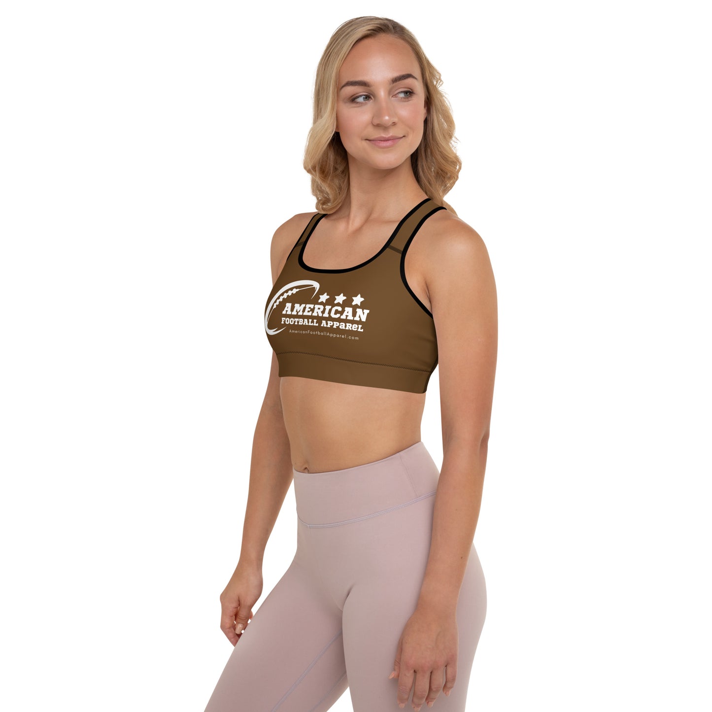 AFA Basics Neutral Brown Padded Sports Bra