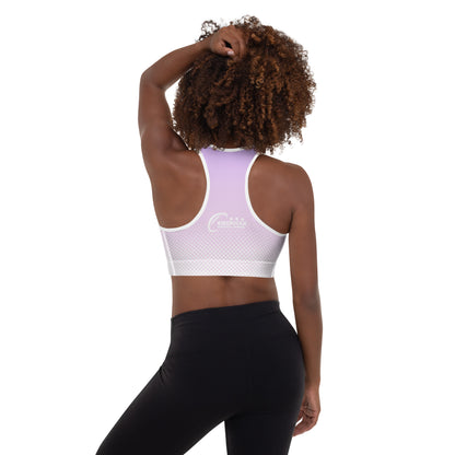 AFA Lilac Diamond Padded Sports Bra