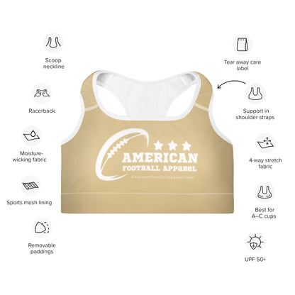 AFA Basics Neutral New Orleans Padded Sports Bra