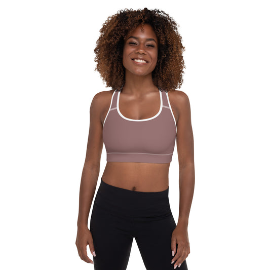 AFA Basics Solid Light Wood Padded Sports Bra