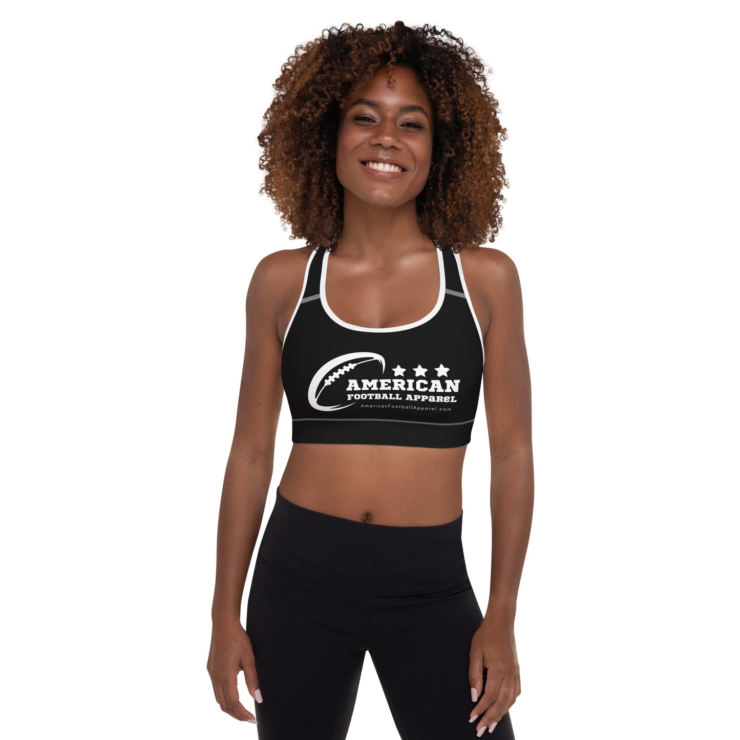 AFA Basics Black Padded Sports Bra