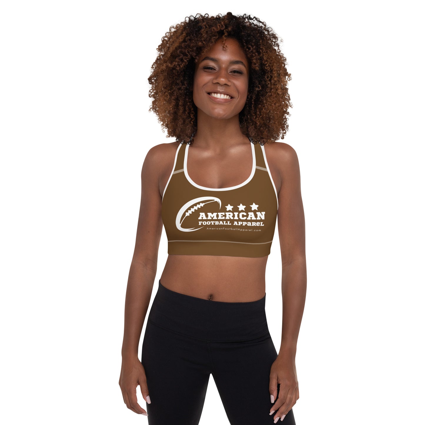 AFA Basics Neutral Brown Padded Sports Bra