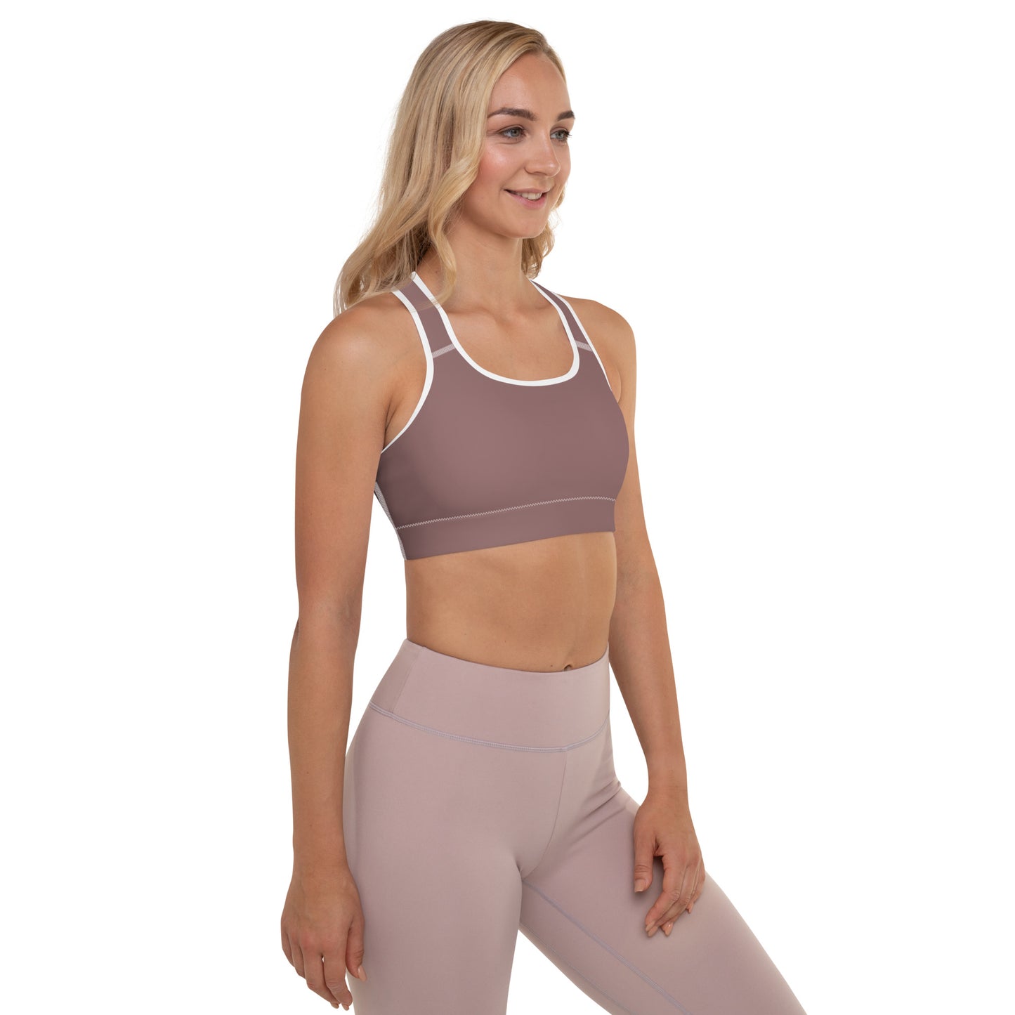 AFA Basics Solid Light Wood Padded Sports Bra