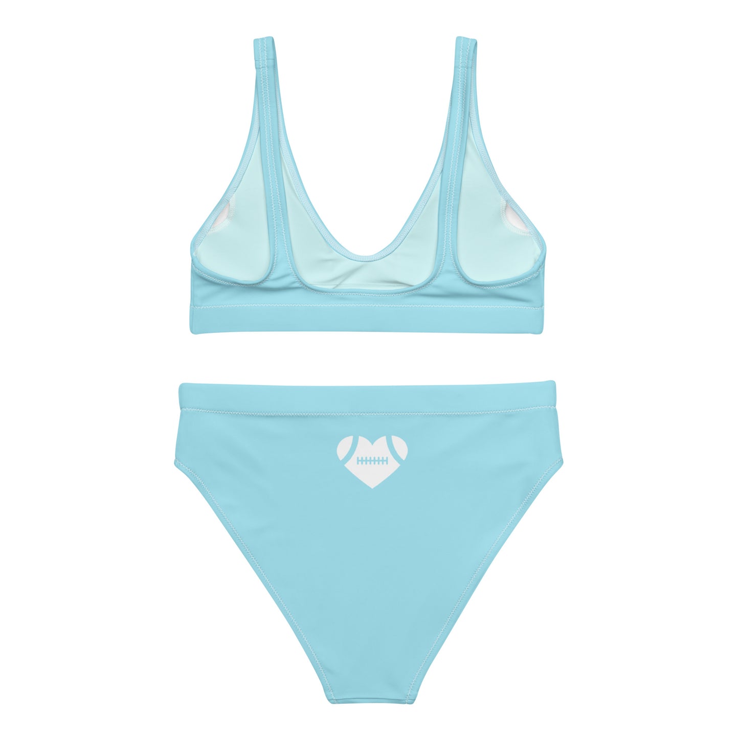 AFA Basics Solid Blizzard Blue Recycled High-waisted Bikini