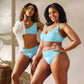 AFA Basics Blizzard Blue Signature Recycled High-waisted Bikini