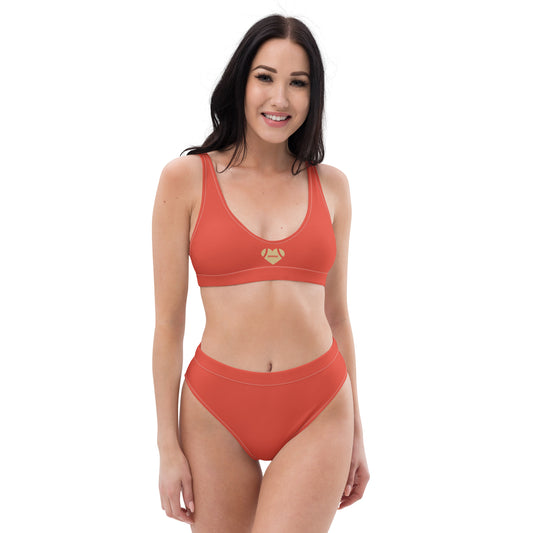 AFA Basics Orange Recycled High-waisted Bikini