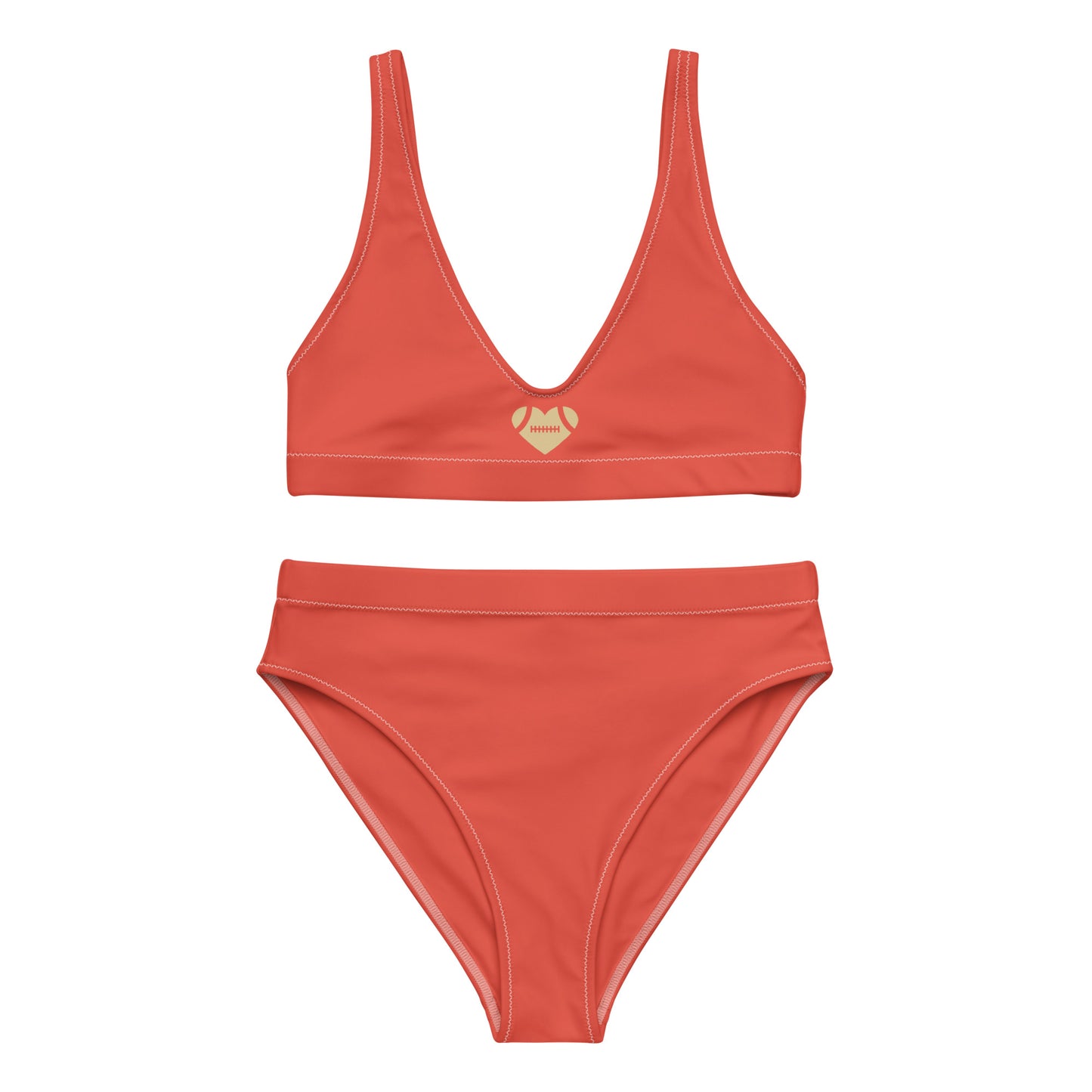 AFA Basics Orange Recycled High-waisted Bikini