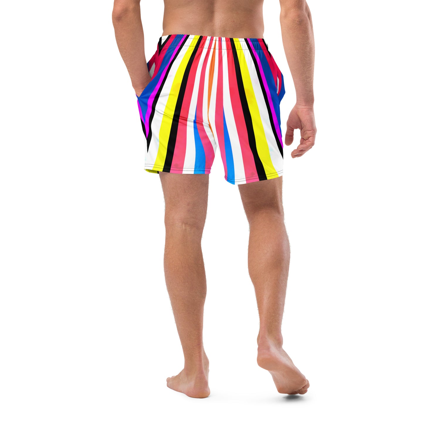 AFA Abstract Color Wave Recycled Swim Trunks