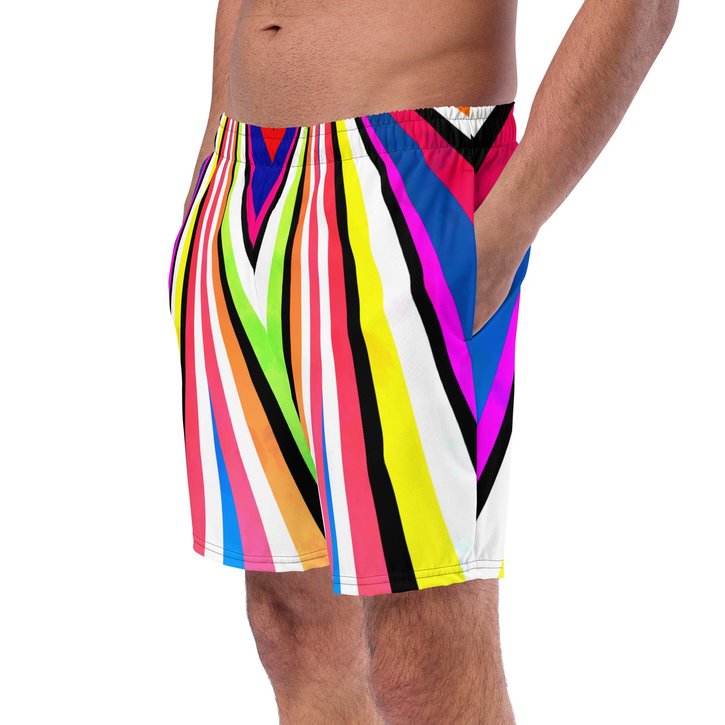 AFA Abstract Color Wave Recycled Swim Trunks