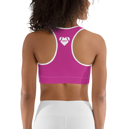 AFA Basics Medium Red Violet Signature Brand Soft Sports bra