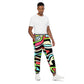 AFA Abstract Color Black Wave Unisex track pants